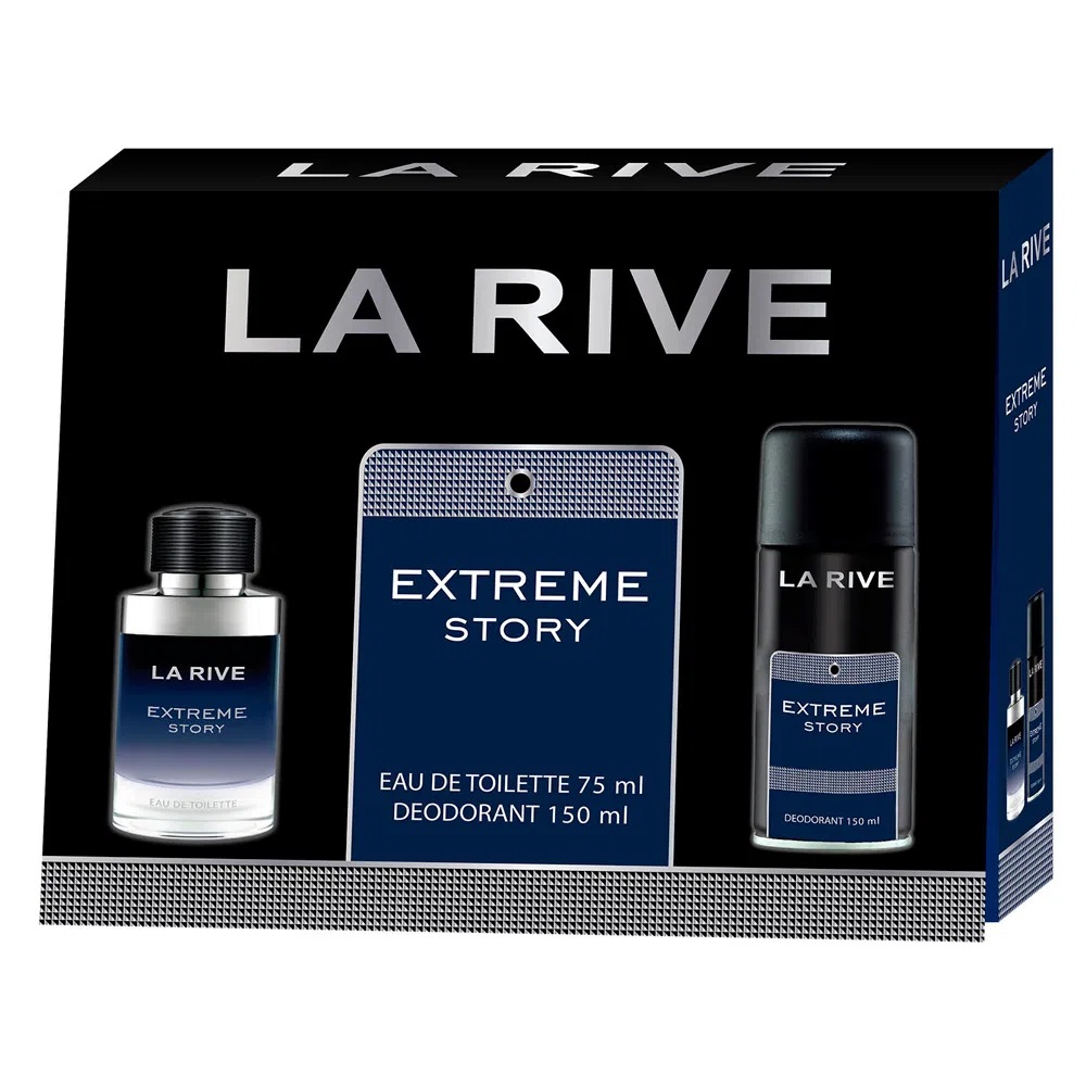 Kit Extreme Story La Rive Perfume 100ml Mais Desod 150ml