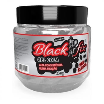 Gel Cola Cabelo Black Fix 250gr Tampa Rosca