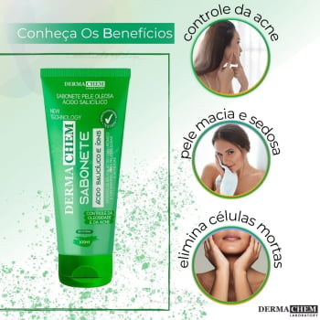 Sabonete Facial Pele Oleosa Espinha Ácido Salicílico Skincar