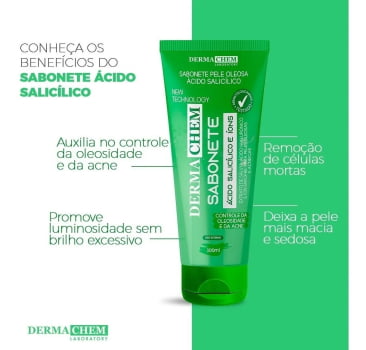 Sabonete Facial Pele Oleosa Espinha Ácido Salicílico Skincar